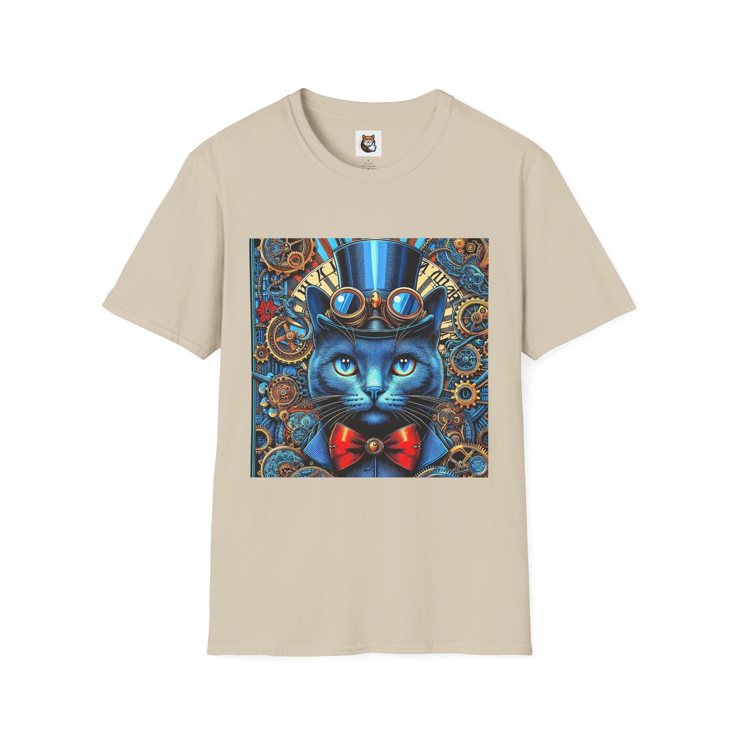 Russian Blue Cat Unisex Softstyle T-Shirt