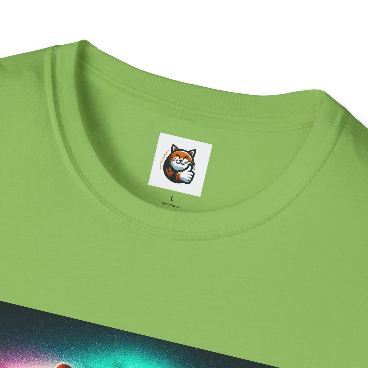 Devon Rex rainbow  Unisex Softstyle T-Shirt