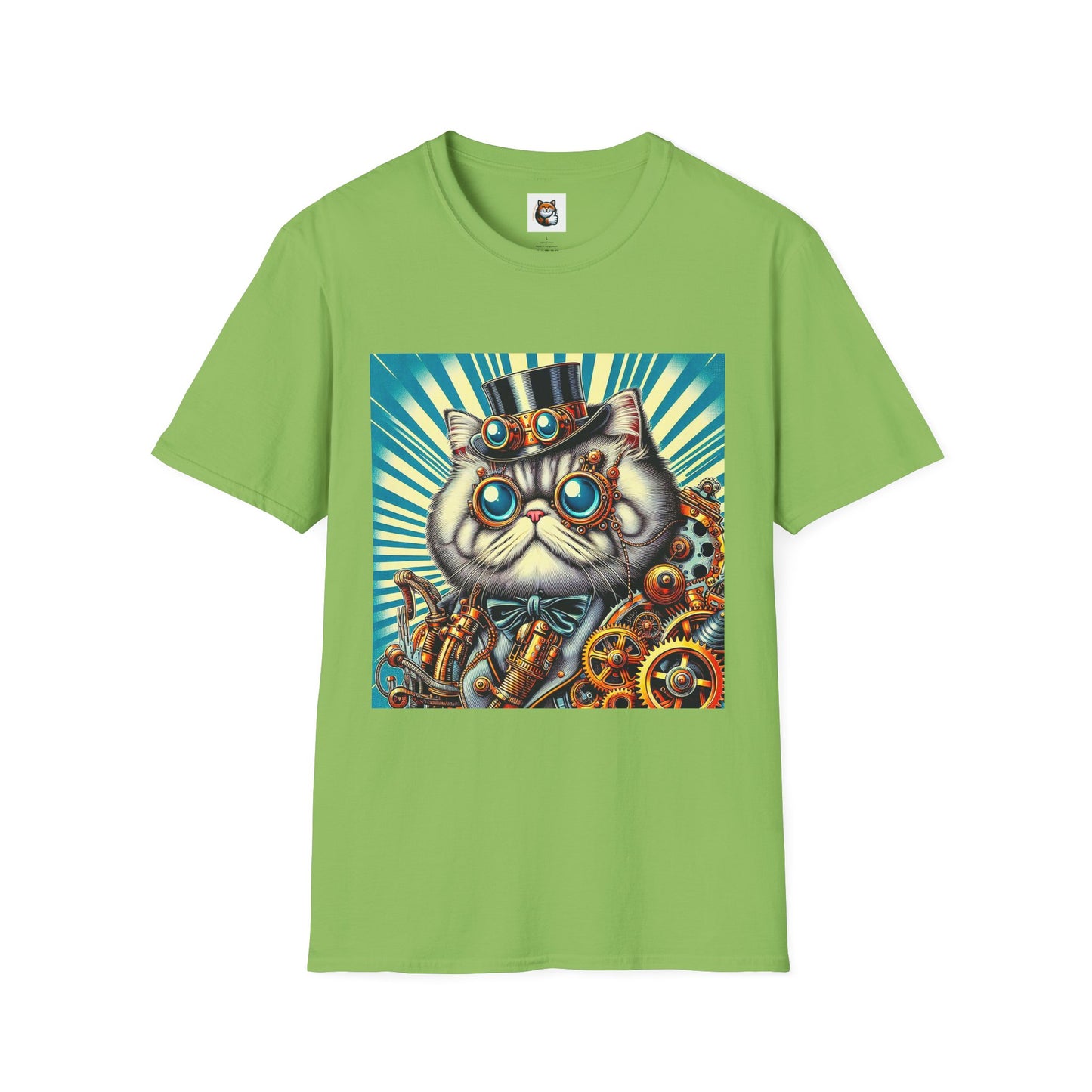 Selkirk Rex Cat T-Shirt steam punk