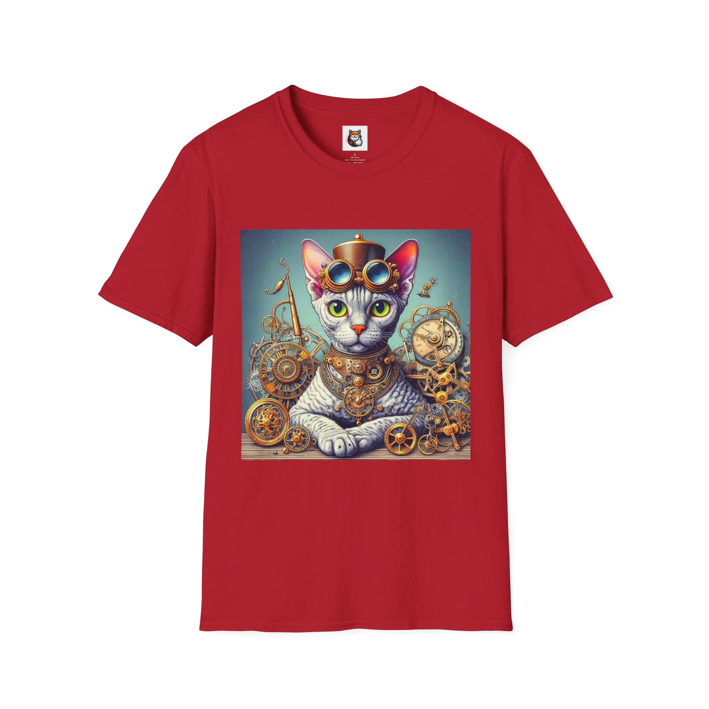 Devon Rex Cat Unisex Softstyle T-Shirt