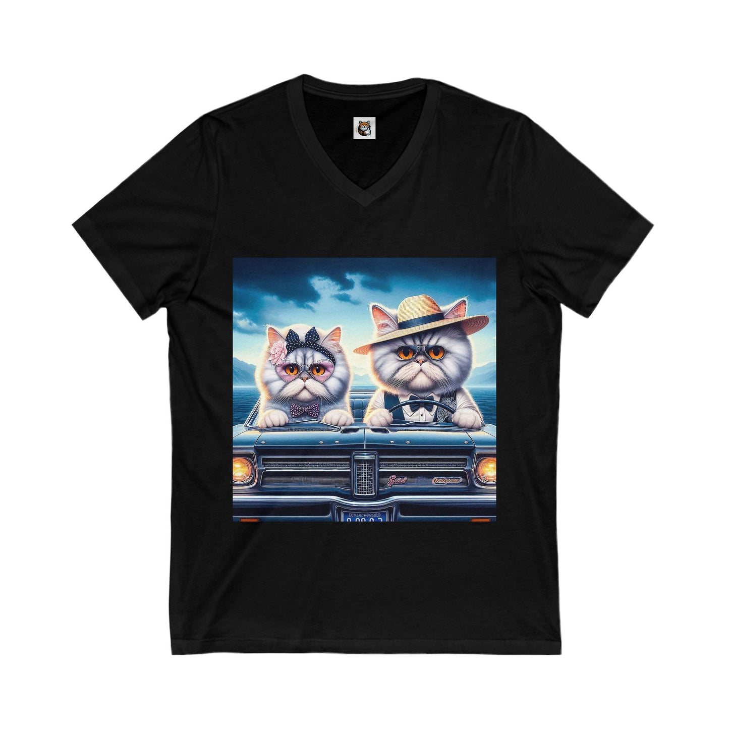 - Selkirk Rex V-Neck old fashioned couple