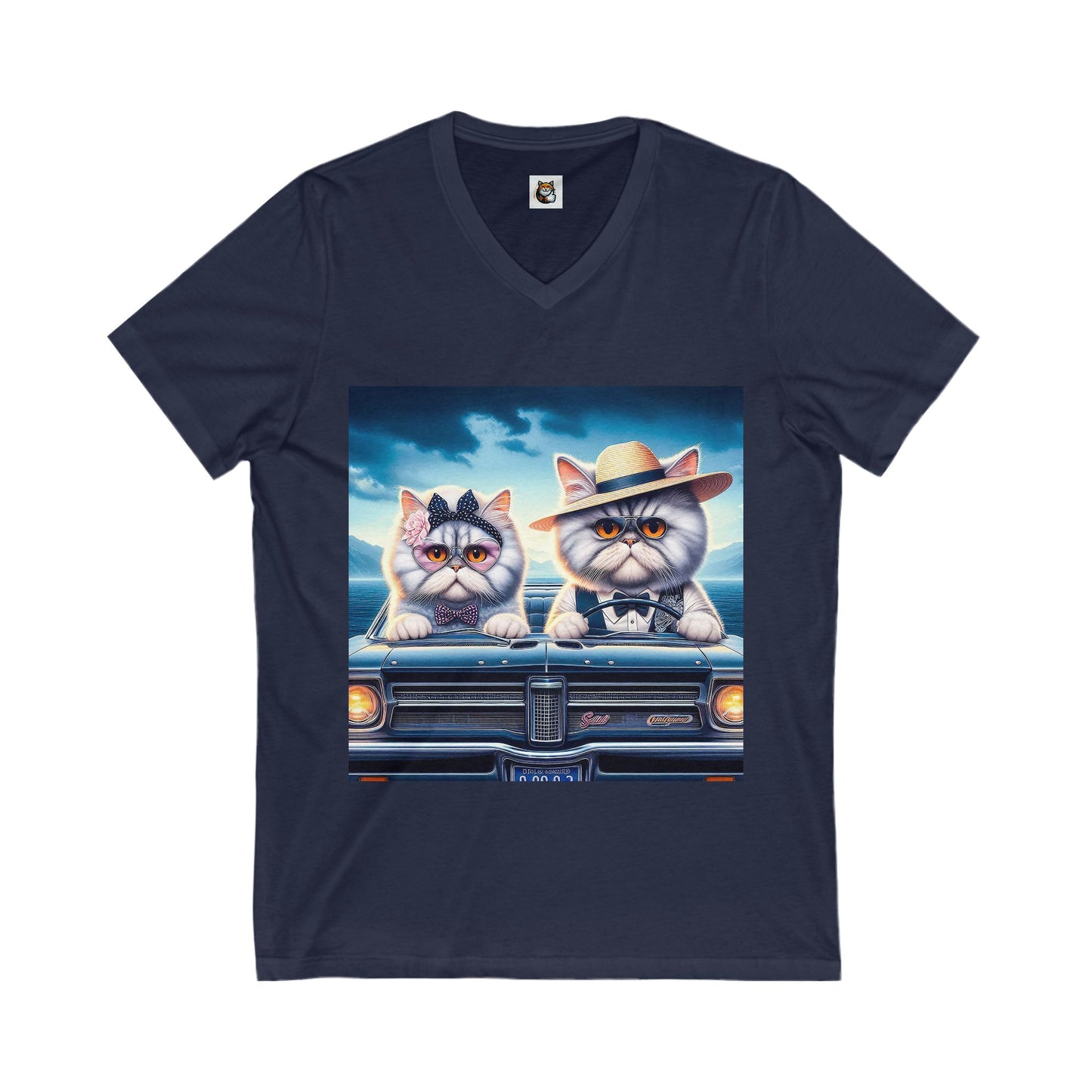 - Selkirk Rex V-Neck old fashioned couple