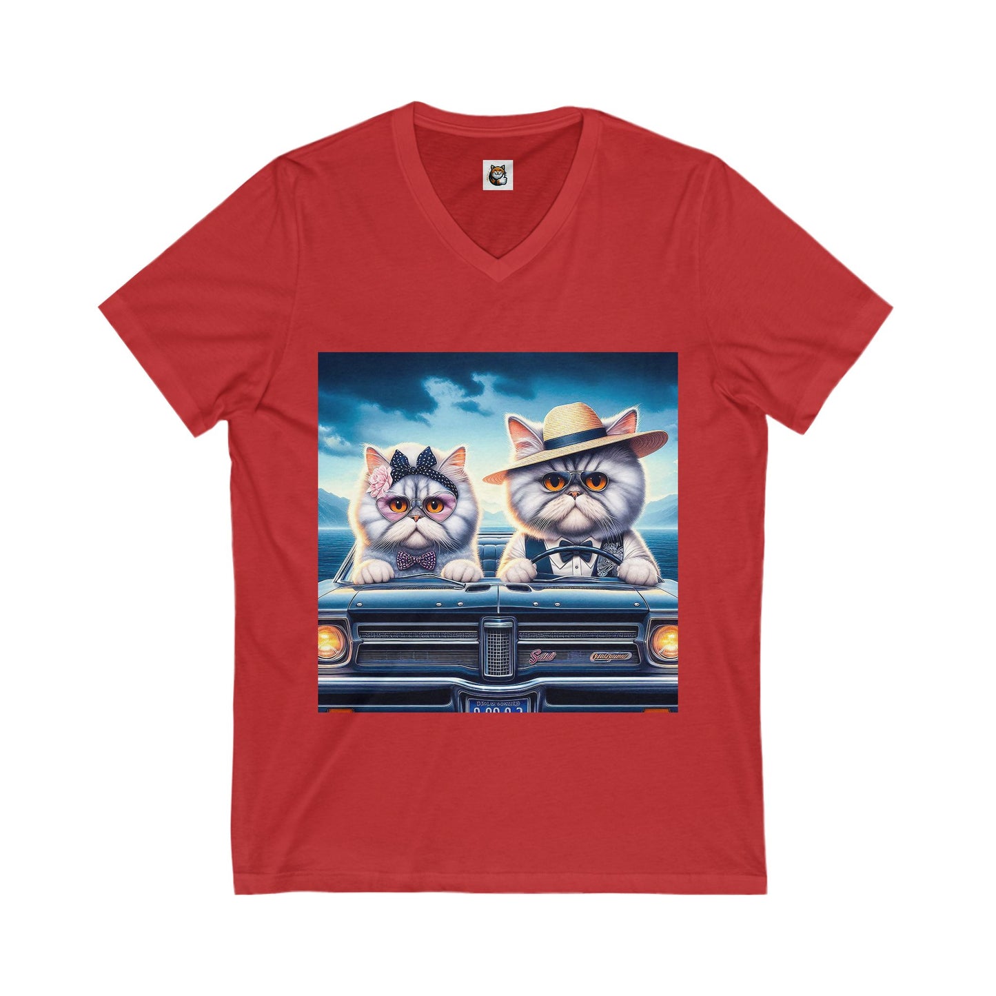 - Selkirk Rex V-Neck old fashioned couple