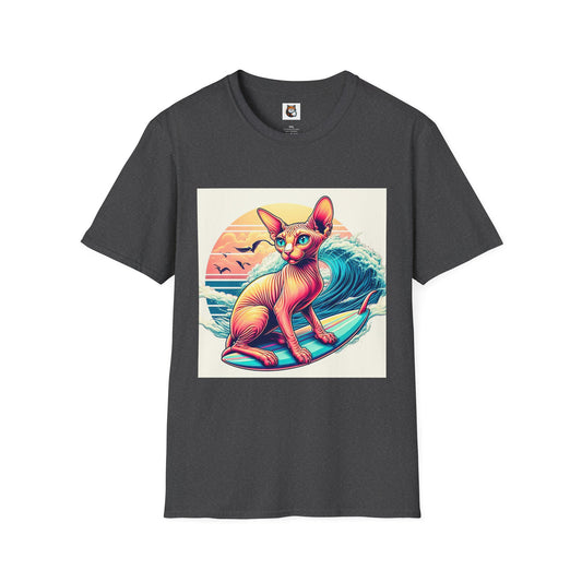Sphynx Cat surfing