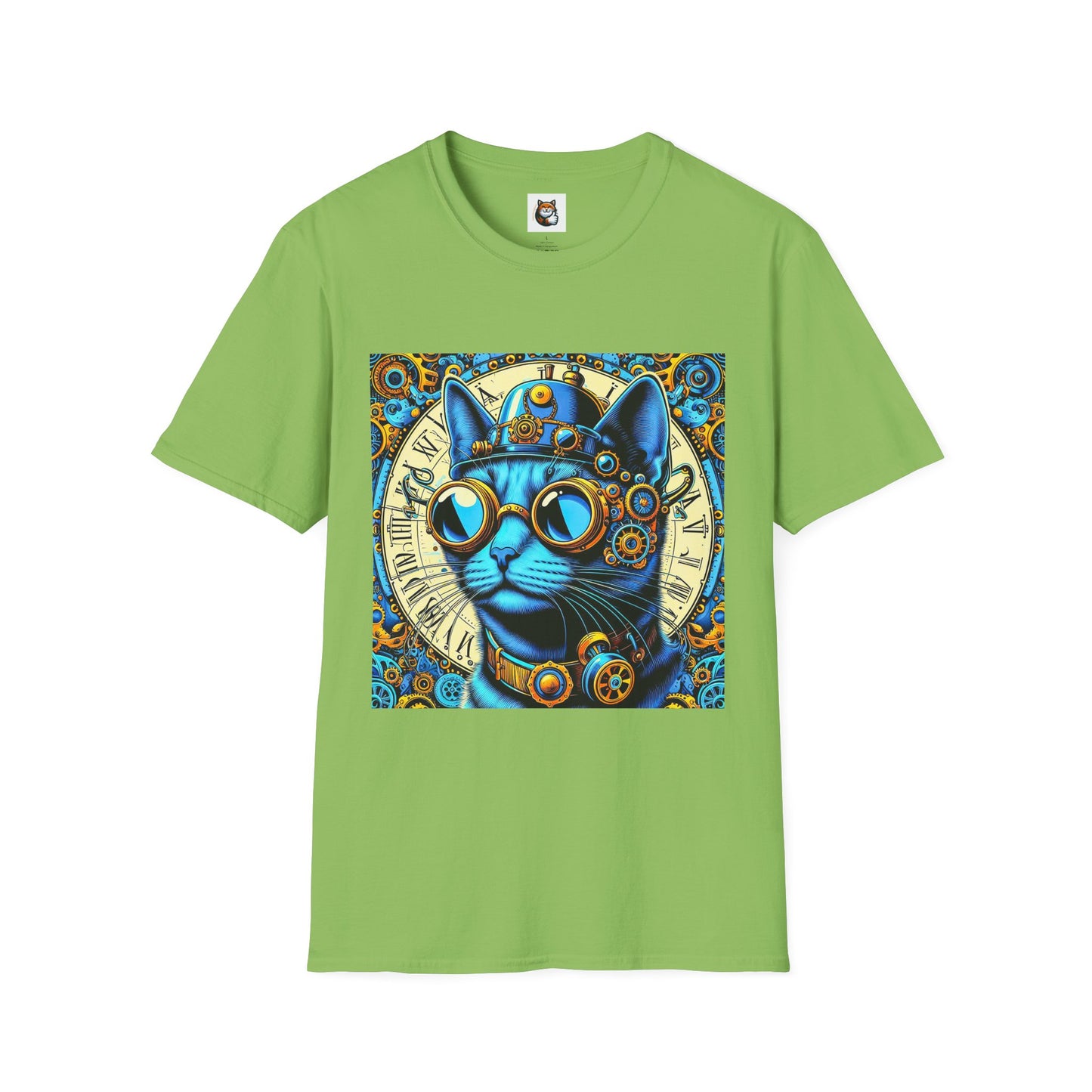 Russian Blue Cat steam punk T-Shirt