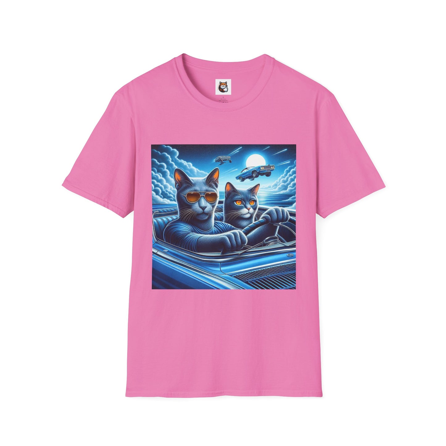 Russian Blue Cat pretty night T-Shirt
