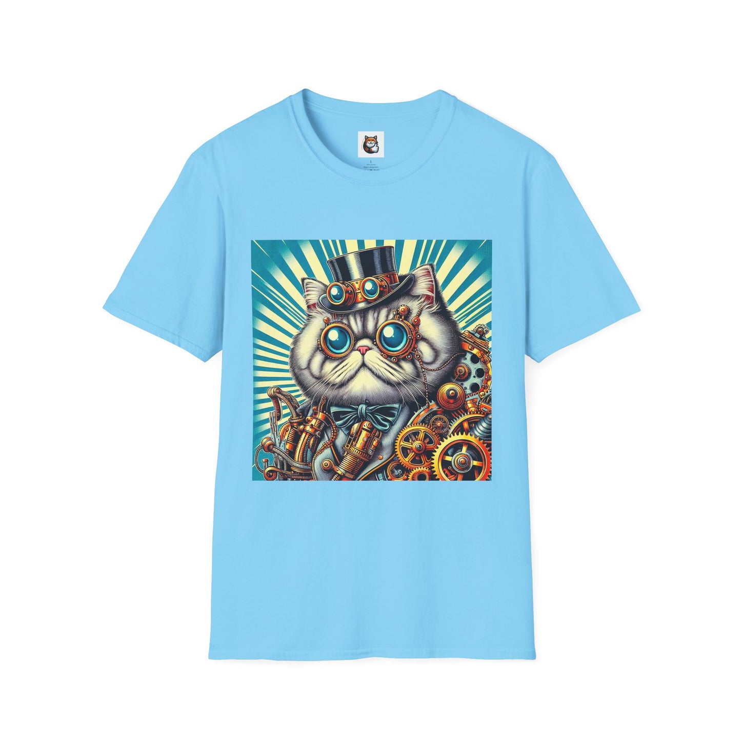 Selkirk Rex Cat T-Shirt steam punk