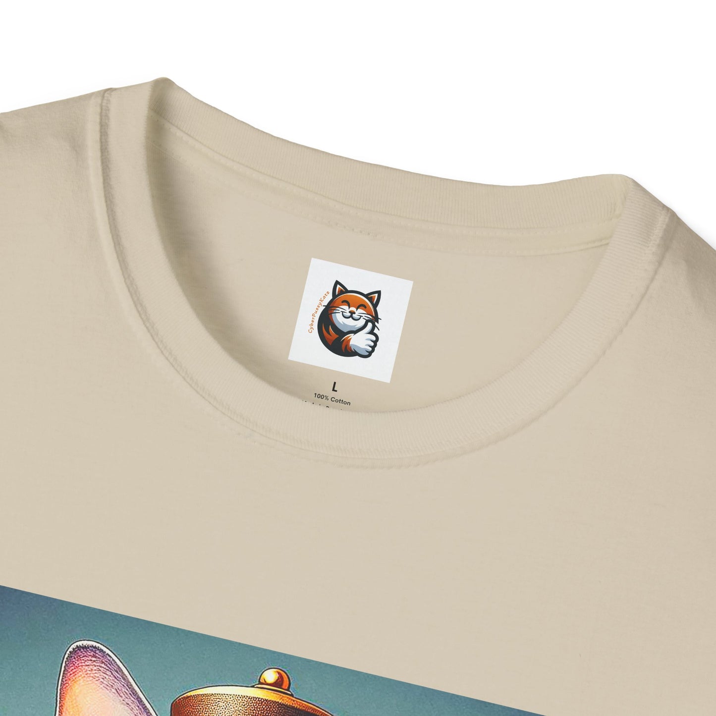 Devon Rex Cat steam punk Softstyle T-Shirt