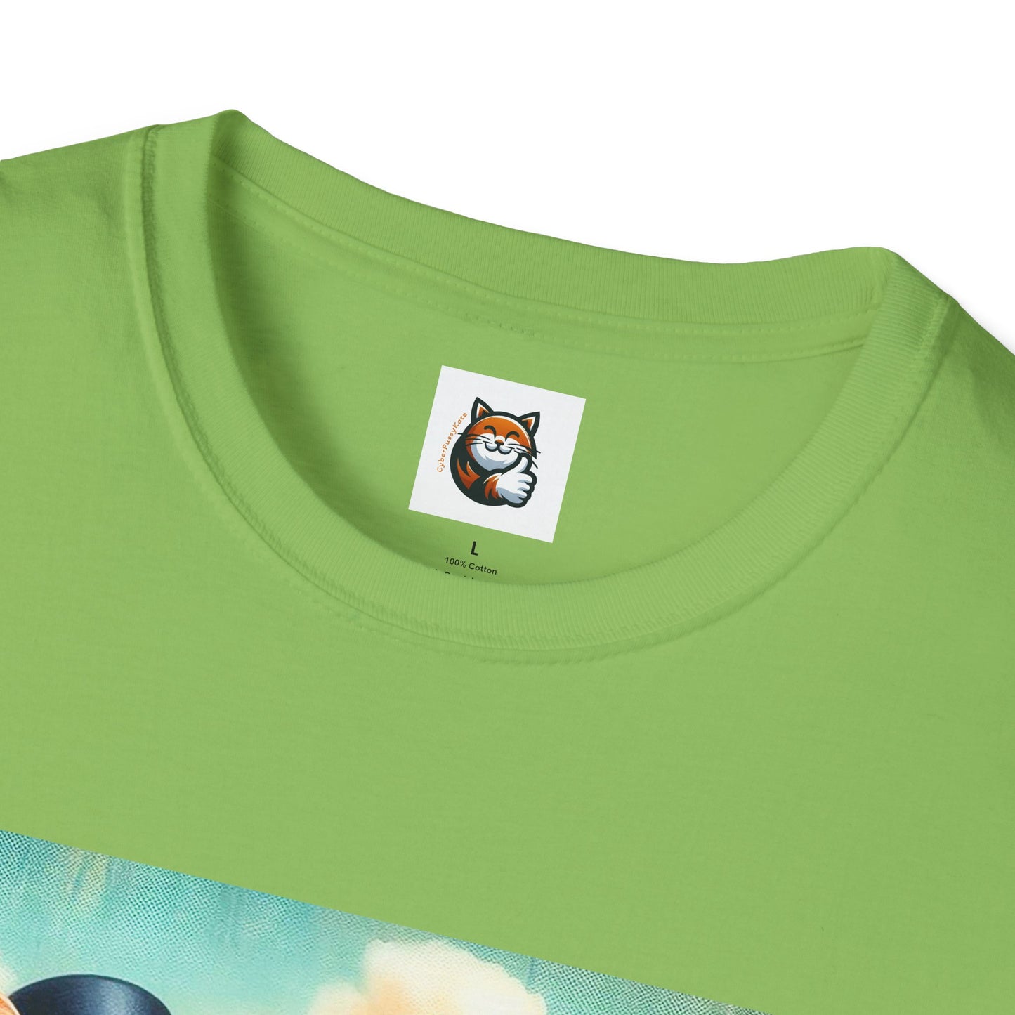 Wacky Domestic Cat Unisex Softstyle T-Shirt