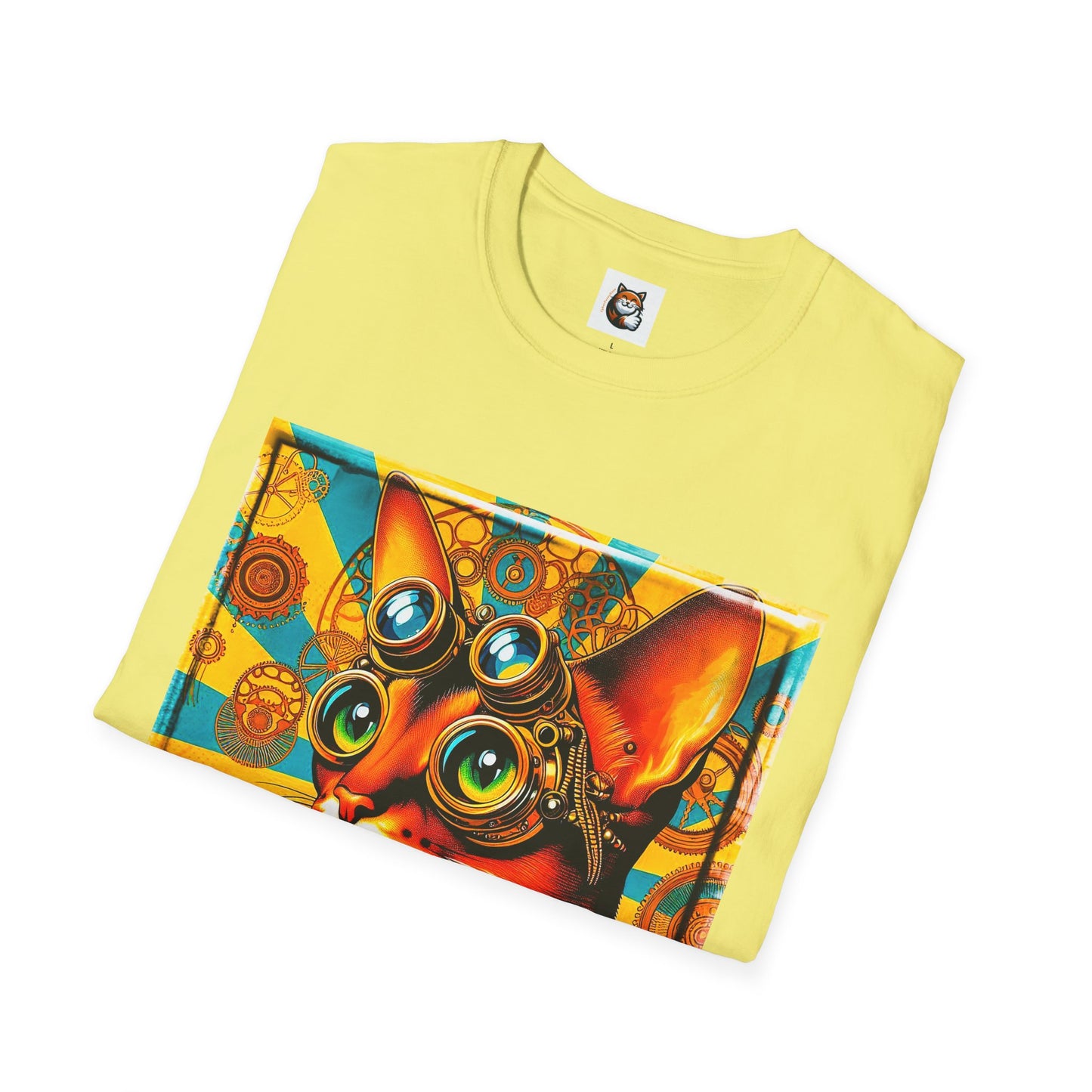 Abyssinian Unisex  steam punk Softstyle T-Shirt