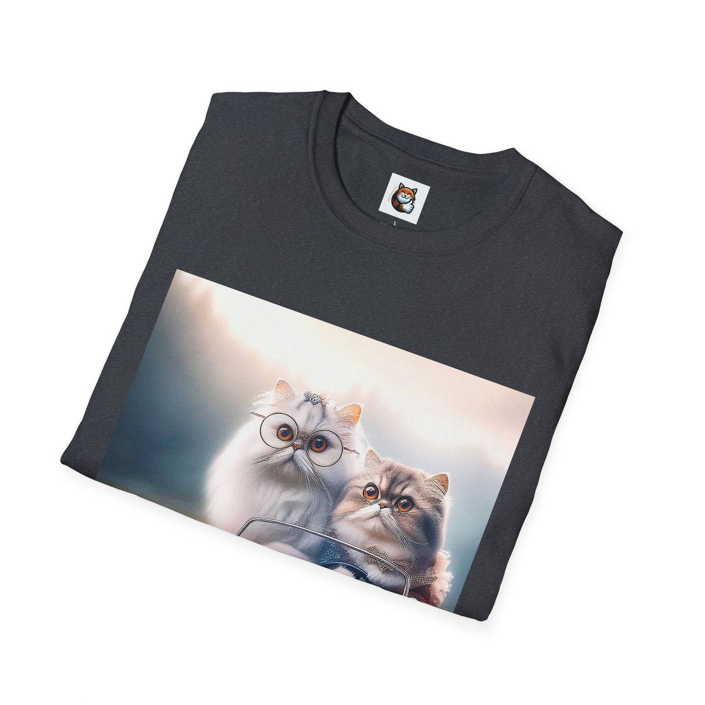 Wacky Persian Cat Unisex Softstyle T-Shirt