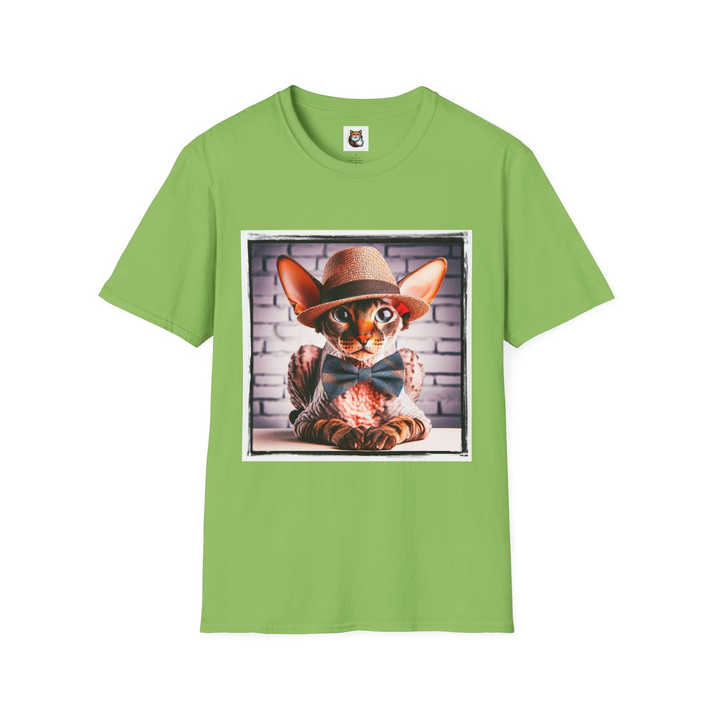 Cornish Rex Cat bow tie and hat T-Shirt