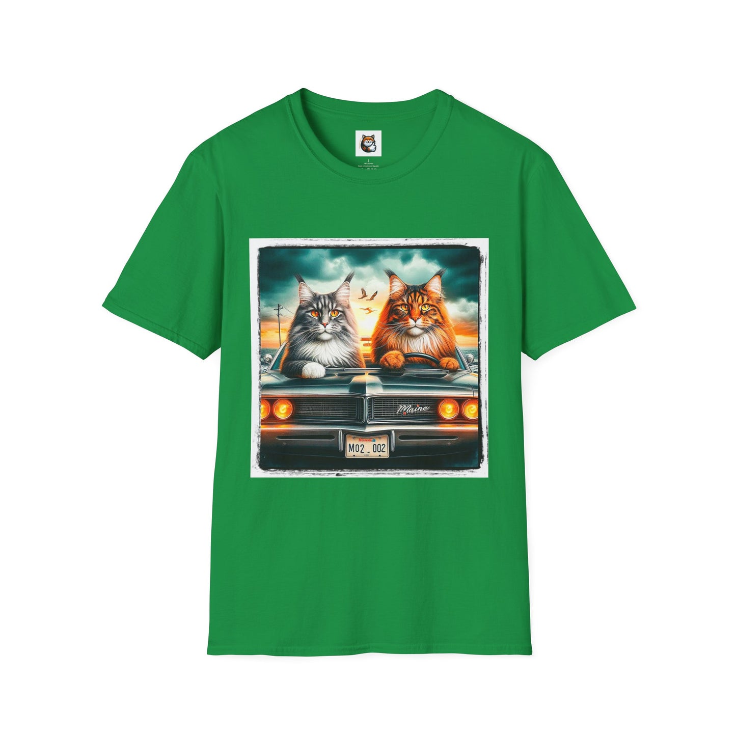 Wacky Maine Coon Unisex Softstyle T-Shirt