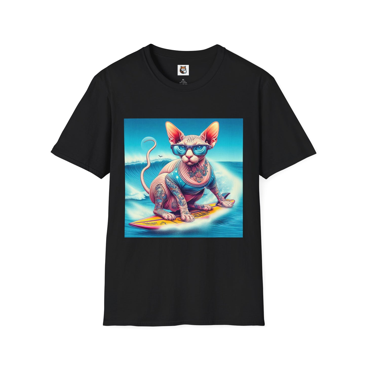 Sphynx Cat surfing beauty shirt