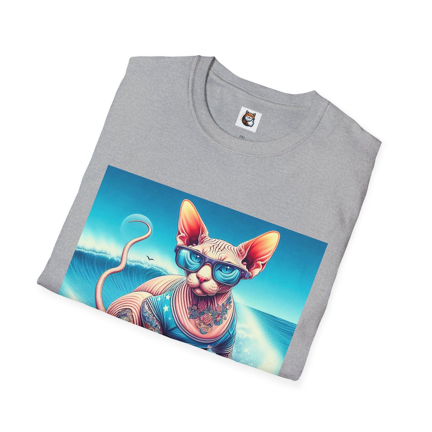Sphynx Cat surfing beauty shirt