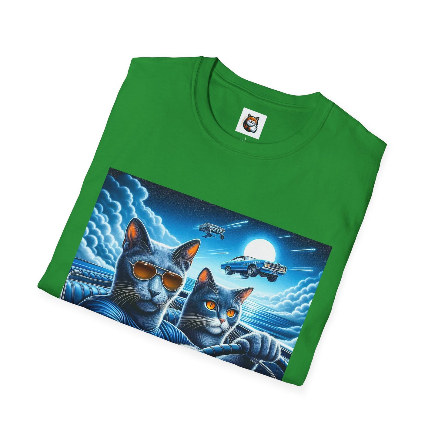 Russian Blue Cat pretty night T-Shirt