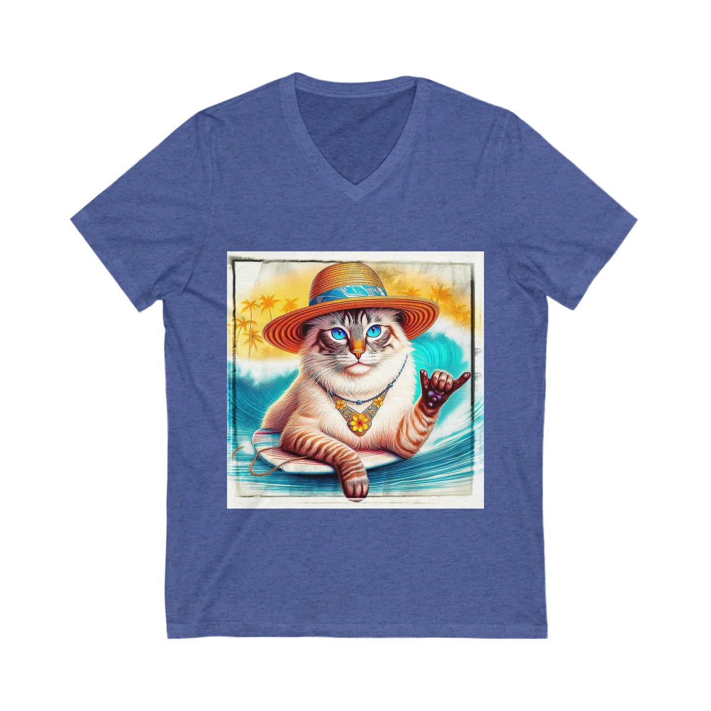 Birman surfer Jersey Short Sleeve V-Neck Tee