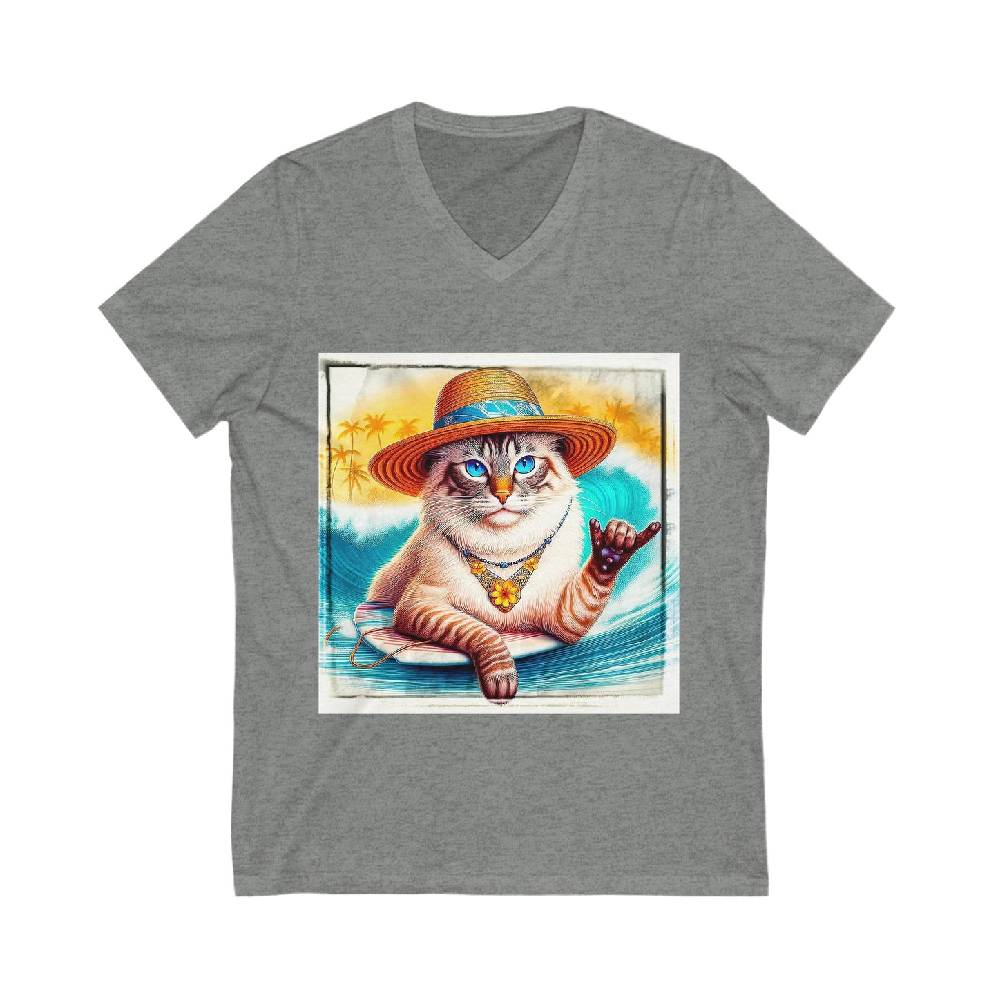 Birman surfer Jersey Short Sleeve V-Neck Tee