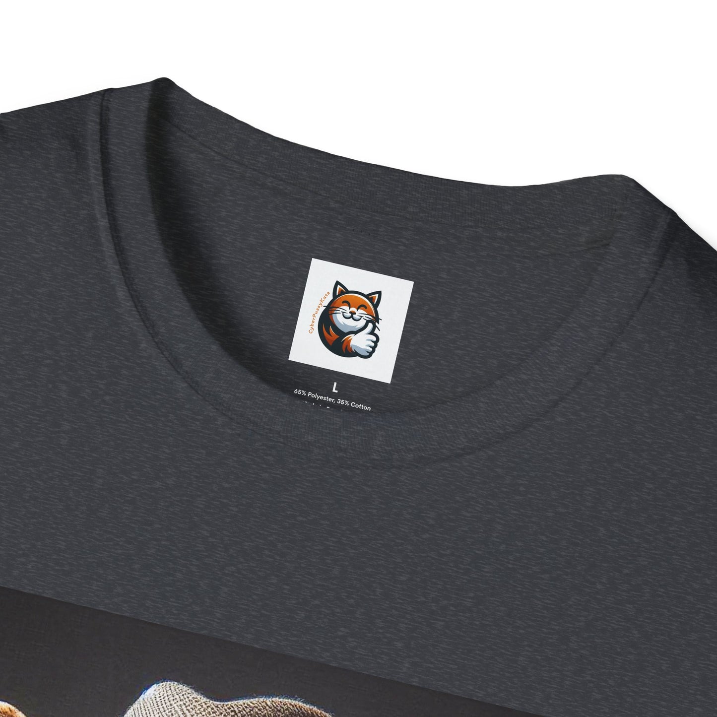 Devon Rex Cat hat and tie Softstyle T-Shirt