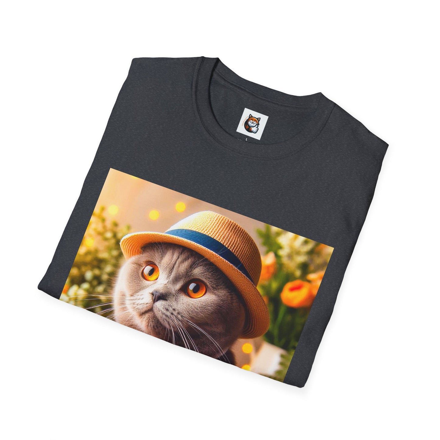 Scottish Fold Cat top hat T-Shirt