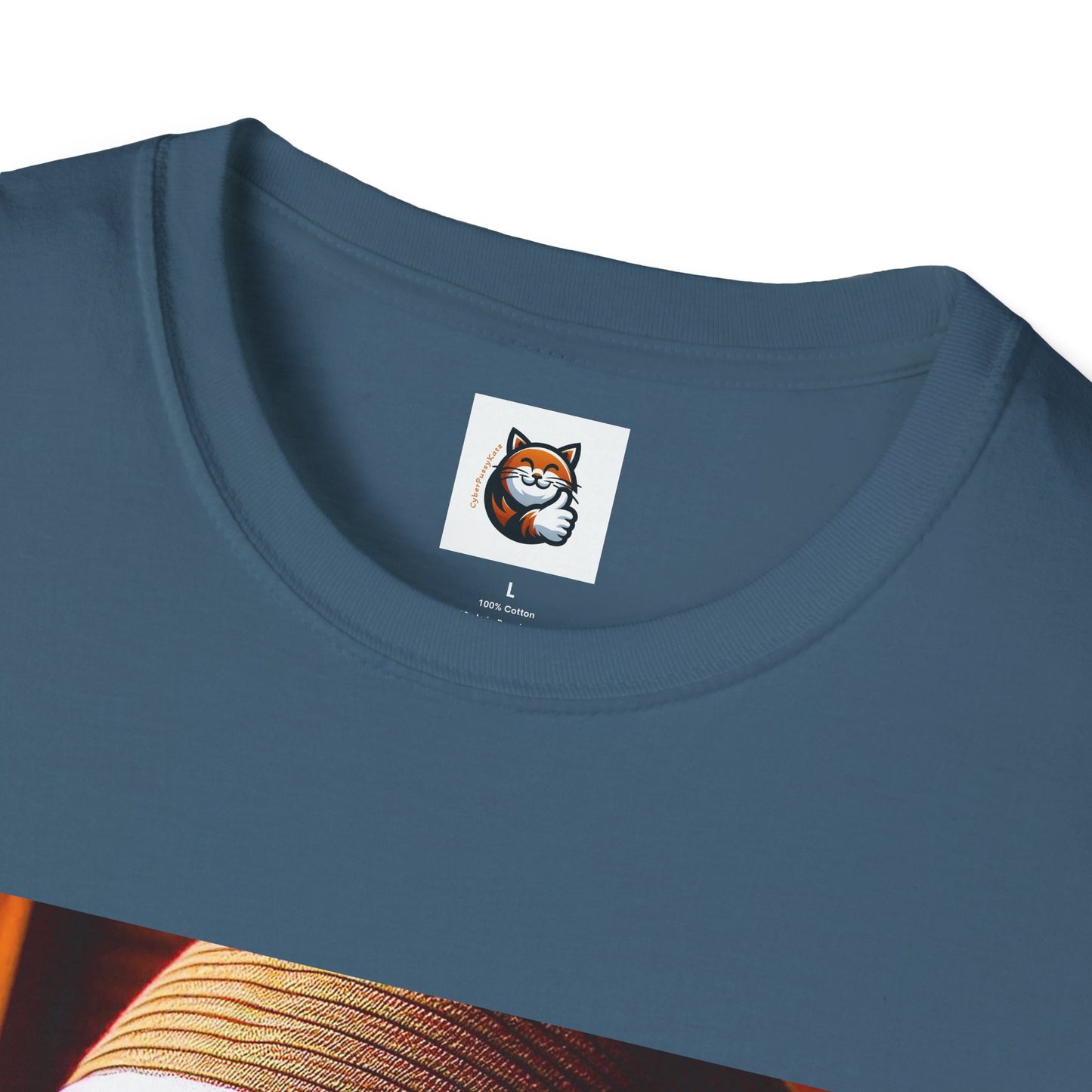 Russian Blue Cat hat and bow tie  T-Shirt
