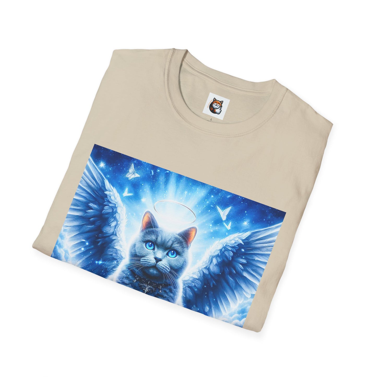 Russian Blue Cat Unisex Softstyle T-Shirt