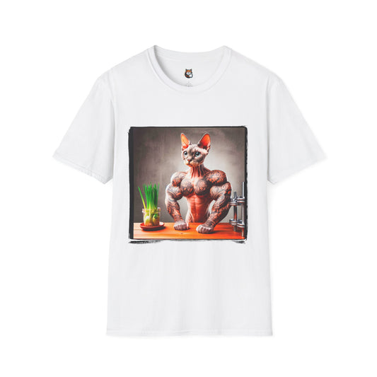 Devon Rex Cat serving Softstyle T-Shirt