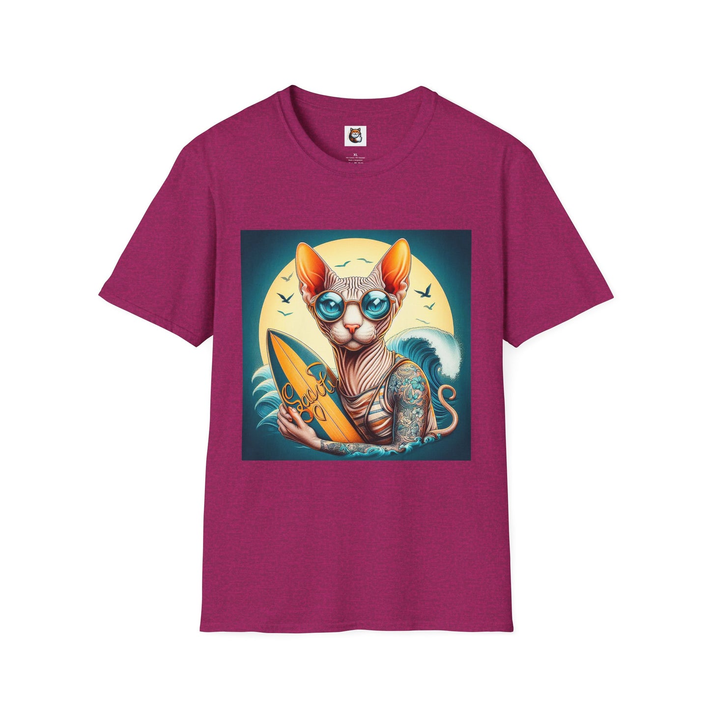 Sphynx Cat surfer