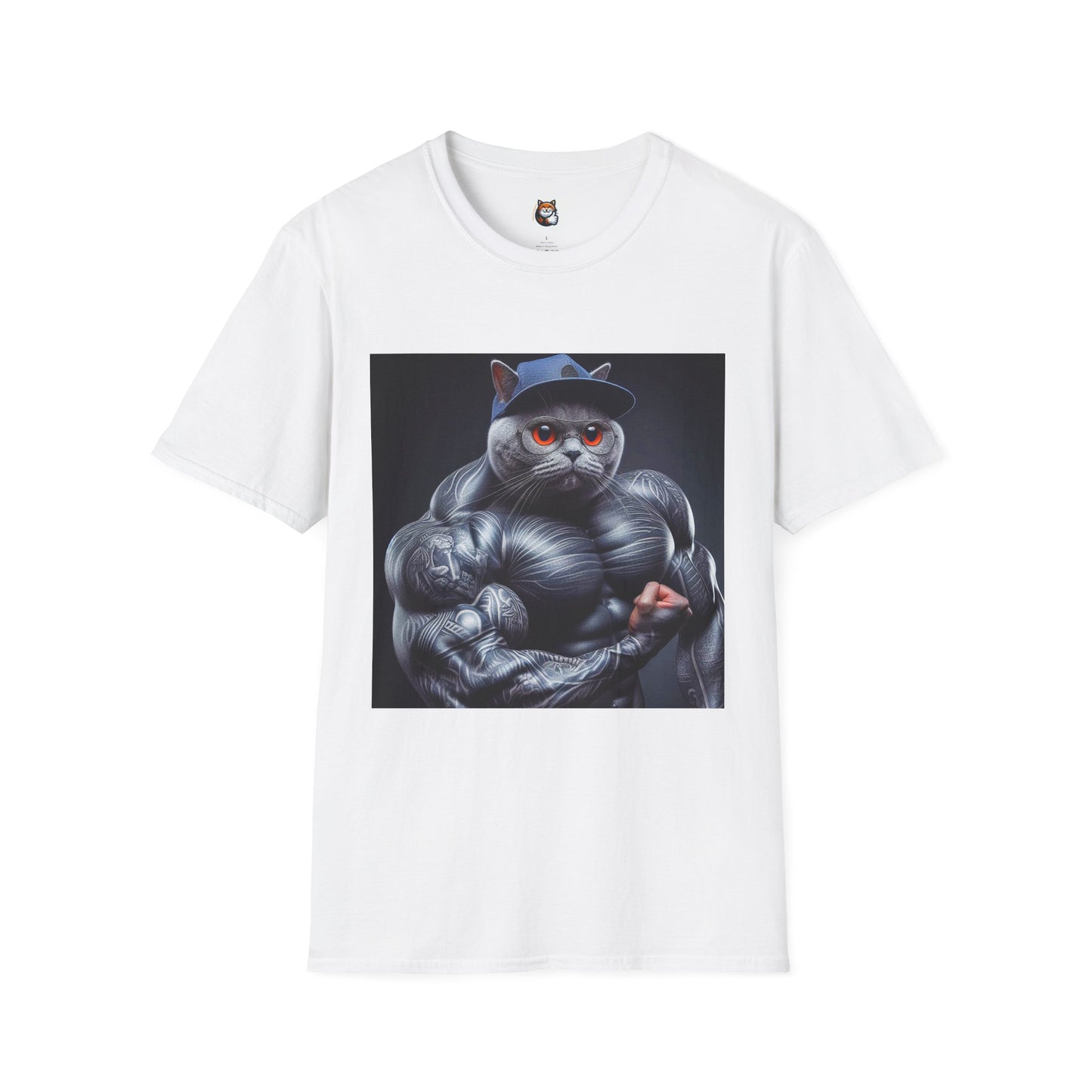 Russian Blue Cat arm day  T-Shirt