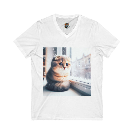 Scottish Fold Cat  little snow  baby tee