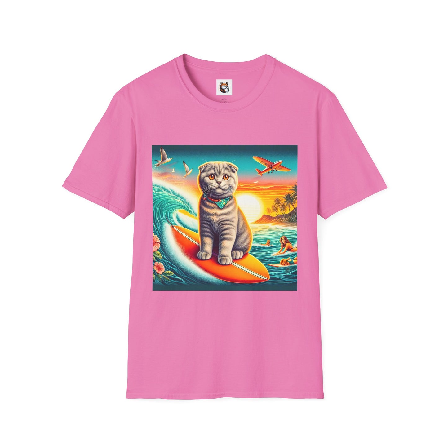 Scottish Fold Cat waves T-Shirt