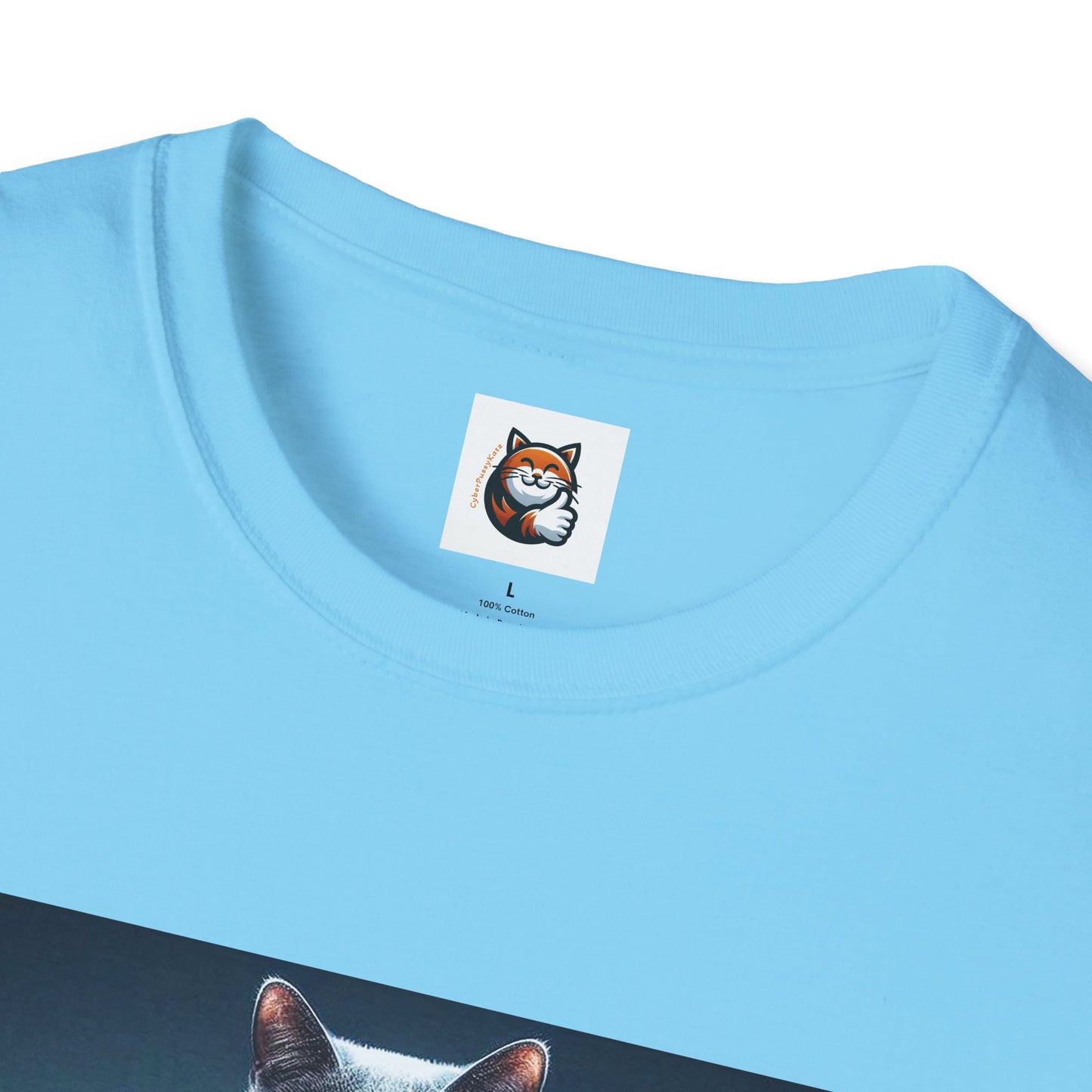 Russian Blue Cat Unisex Softstyle T-Shirt