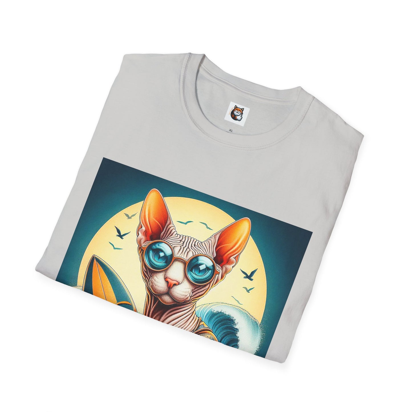 Sphynx Cat surfer