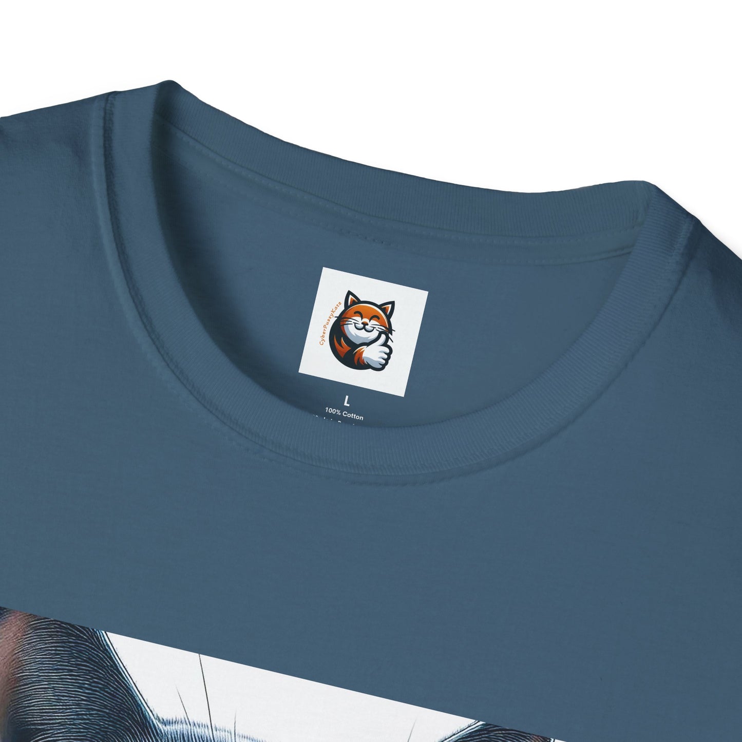 Russian Blue Cat suit and tie  T-Shirt