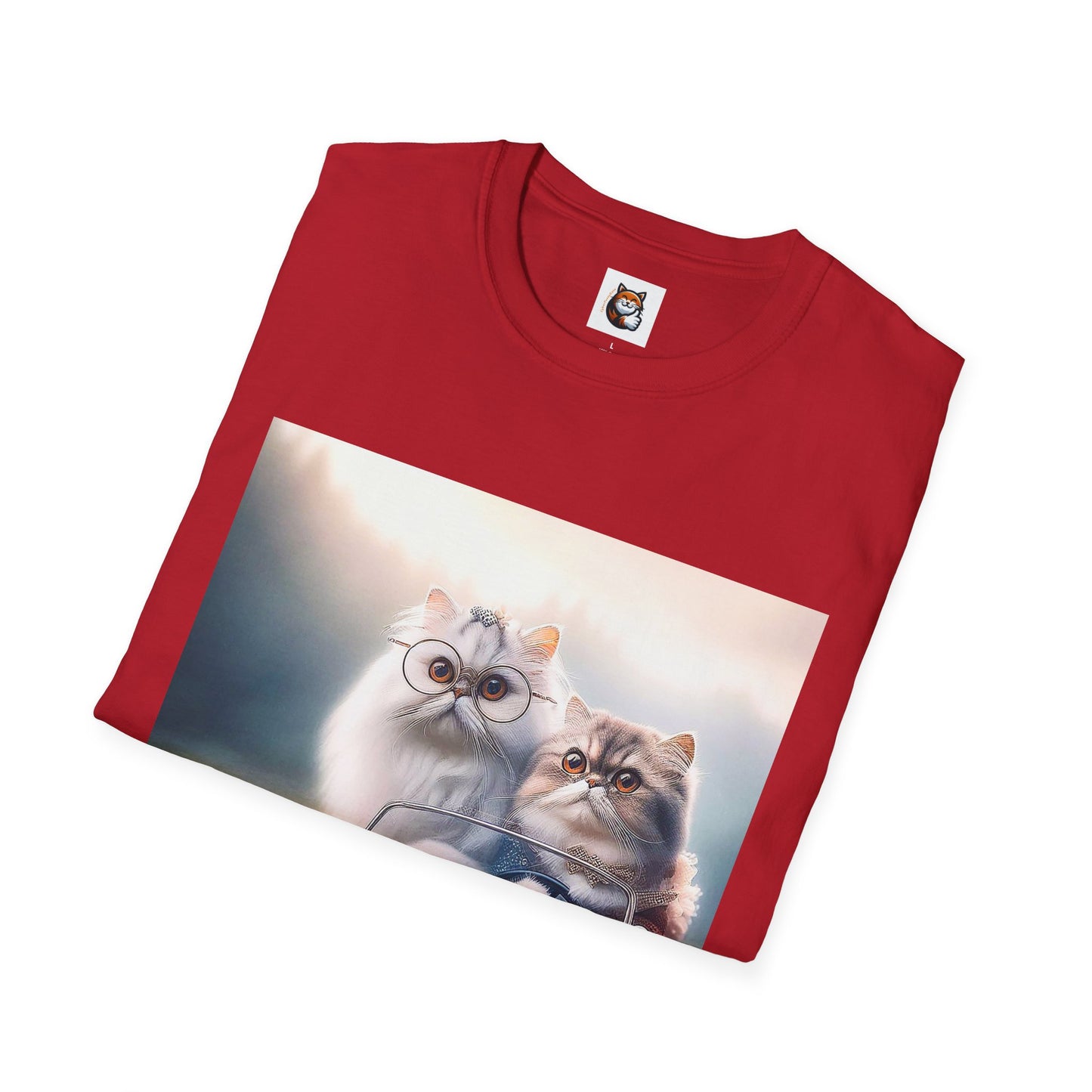 Wacky Persian Cat Unisex Softstyle T-Shirt