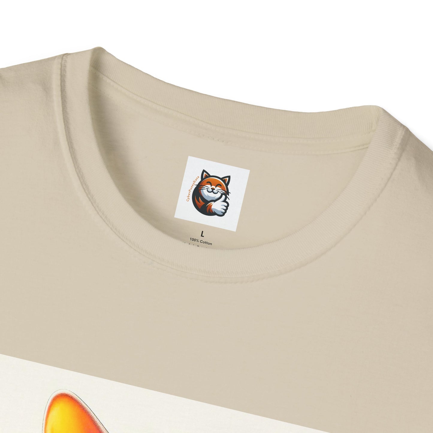 Devon Rex Cat surfing beauty  Softstyle T-Shirt