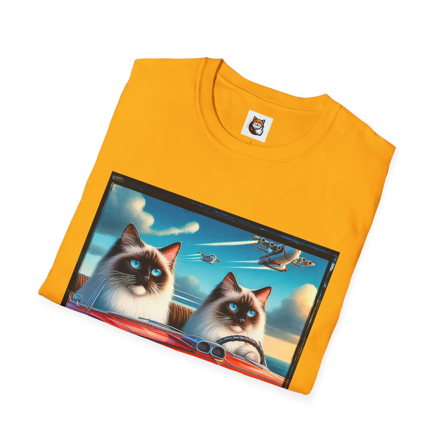Wacky Birman night driving Softstyle T-Shirt