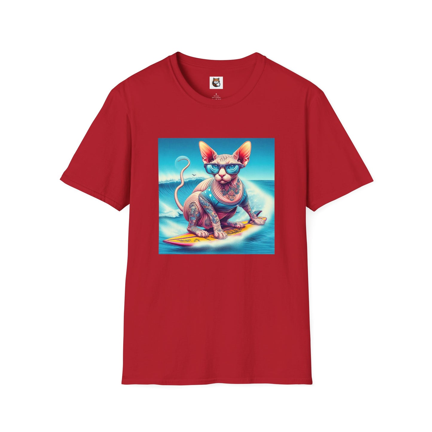 Sphynx Cat surfing beauty shirt