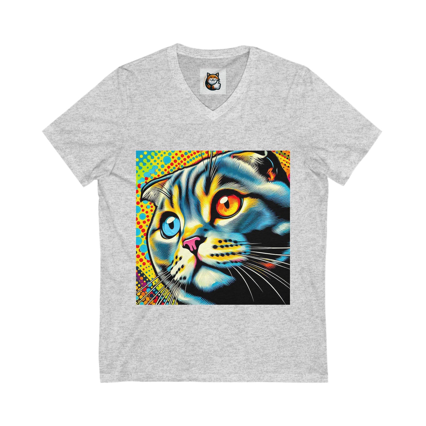 Scottish Fold Cat comic book cutie  Tee