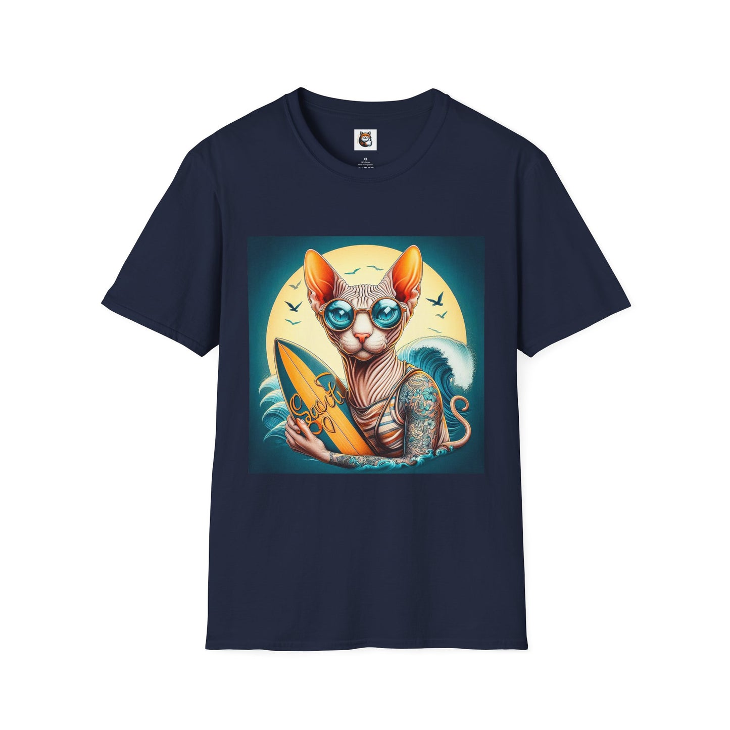 Sphynx Cat surfer