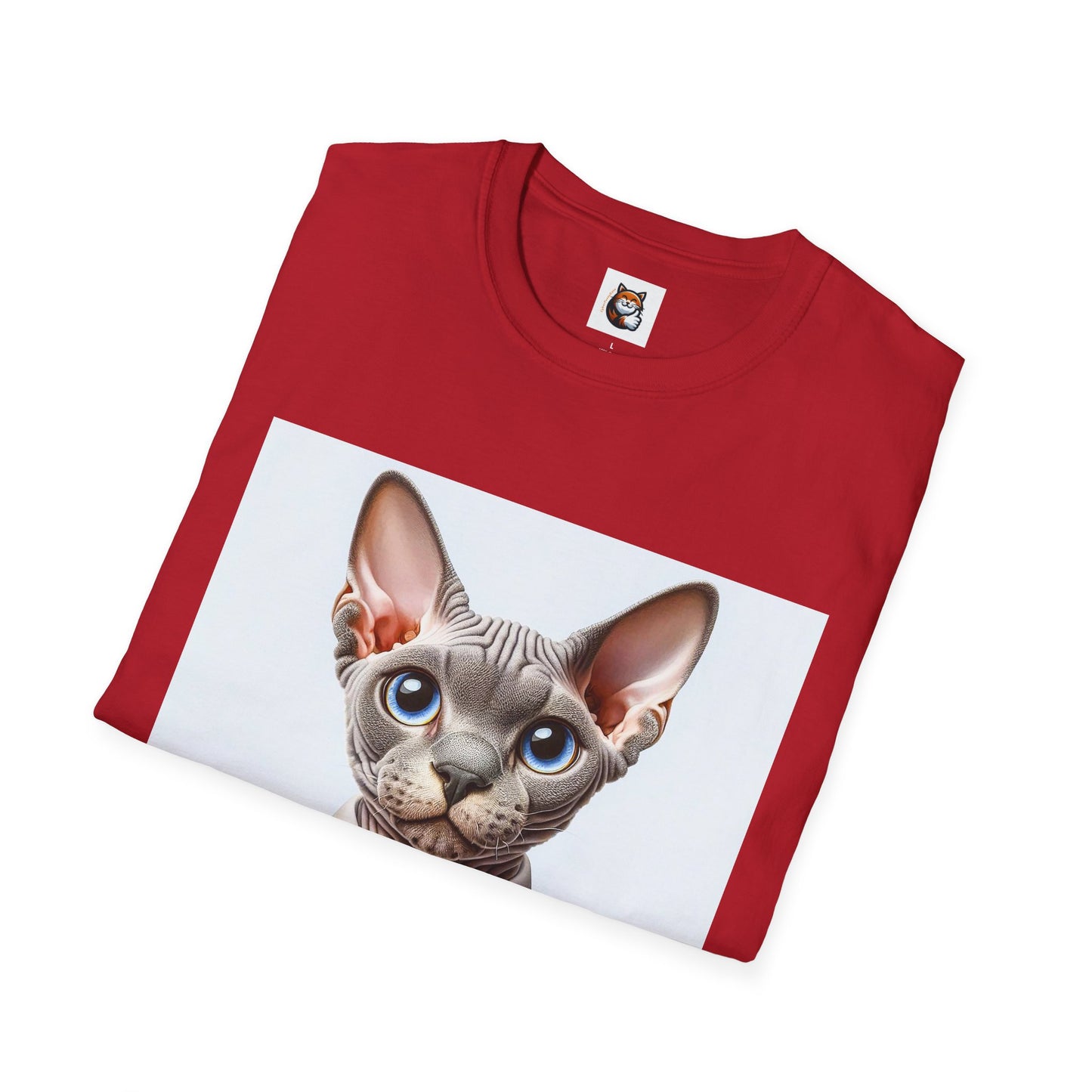Devon Rex Cat Unisex Softstyle T-Shirt