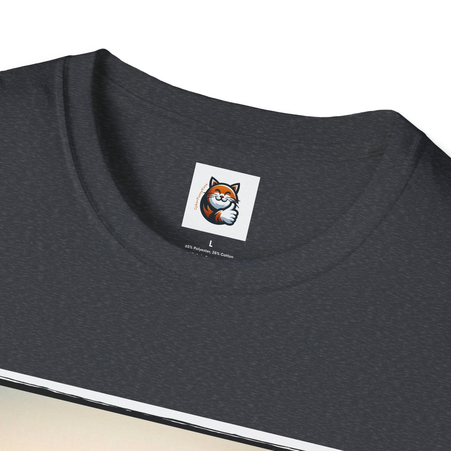 Wacky  Devon Rex tiny couple  Unisex Softstyle T-Shirt