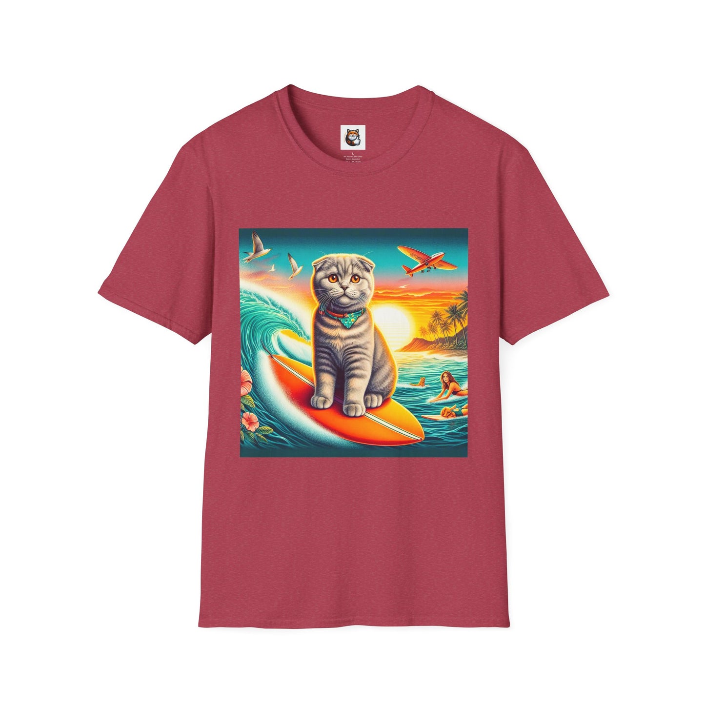 Scottish Fold Cat waves T-Shirt