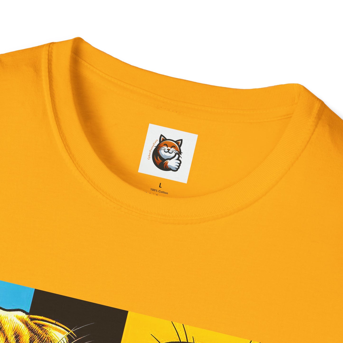 Scottish Fold Cat colorful squares  T-Shirt