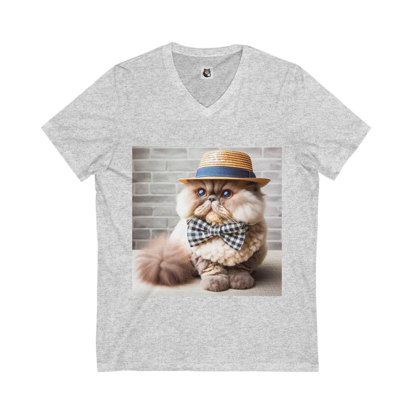 Selkirk Rex Design V-Neck fluffy beauty
