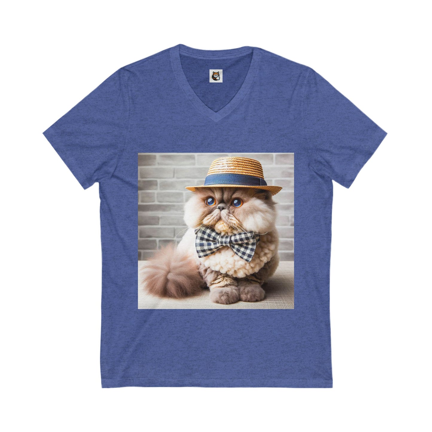 Selkirk Rex Design V-Neck fluffy beauty