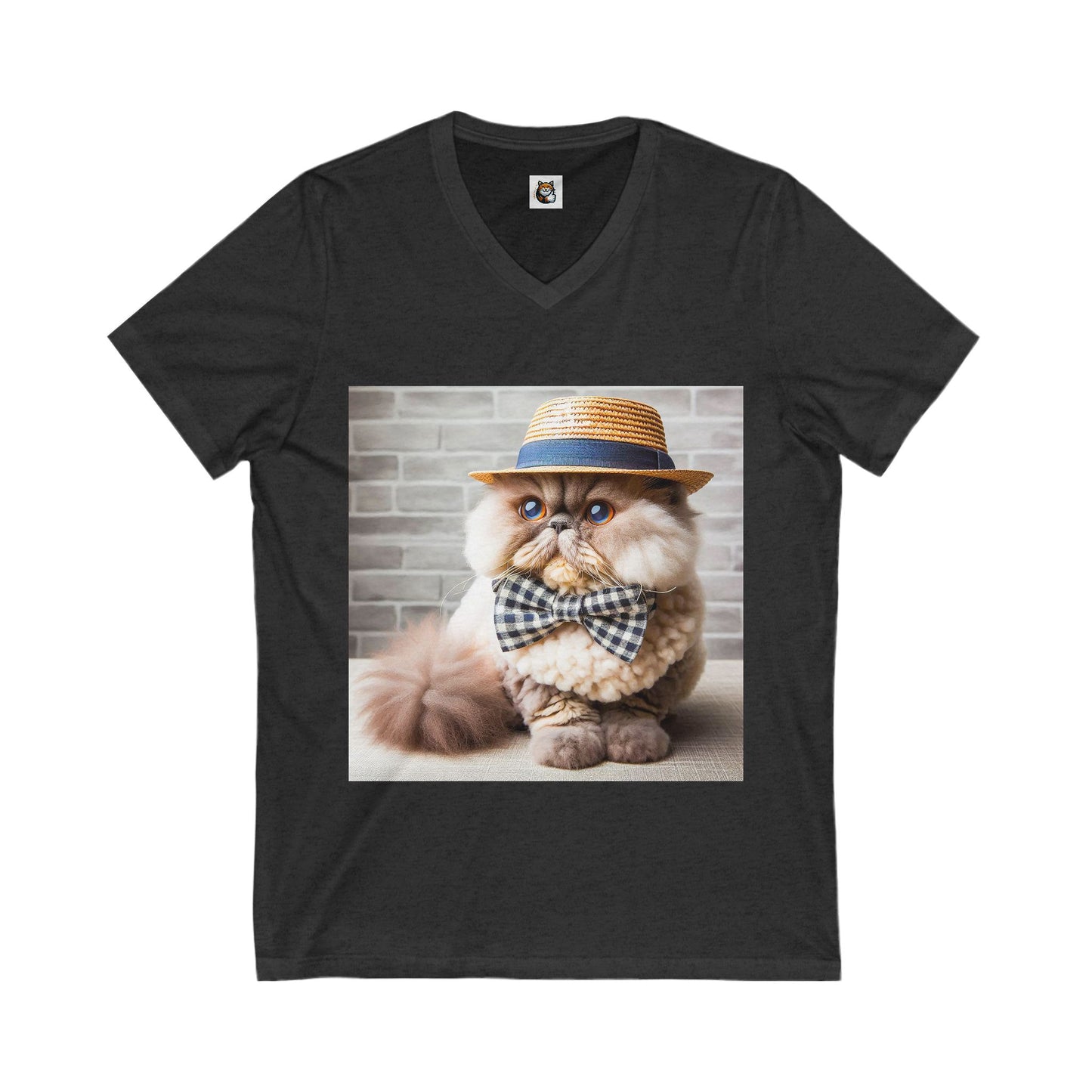 Selkirk Rex Design V-Neck fluffy beauty