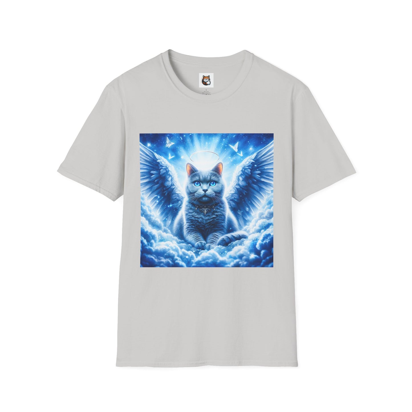 Russian Blue Cat Unisex Softstyle T-Shirt