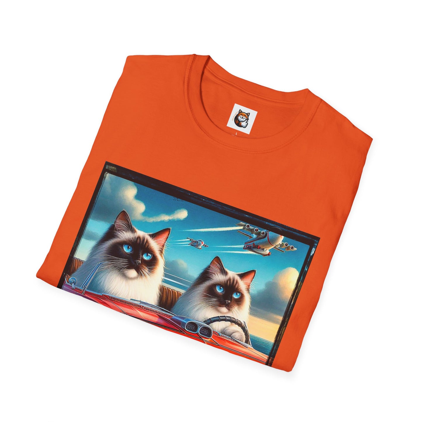 Wacky Birman night driving Softstyle T-Shirt