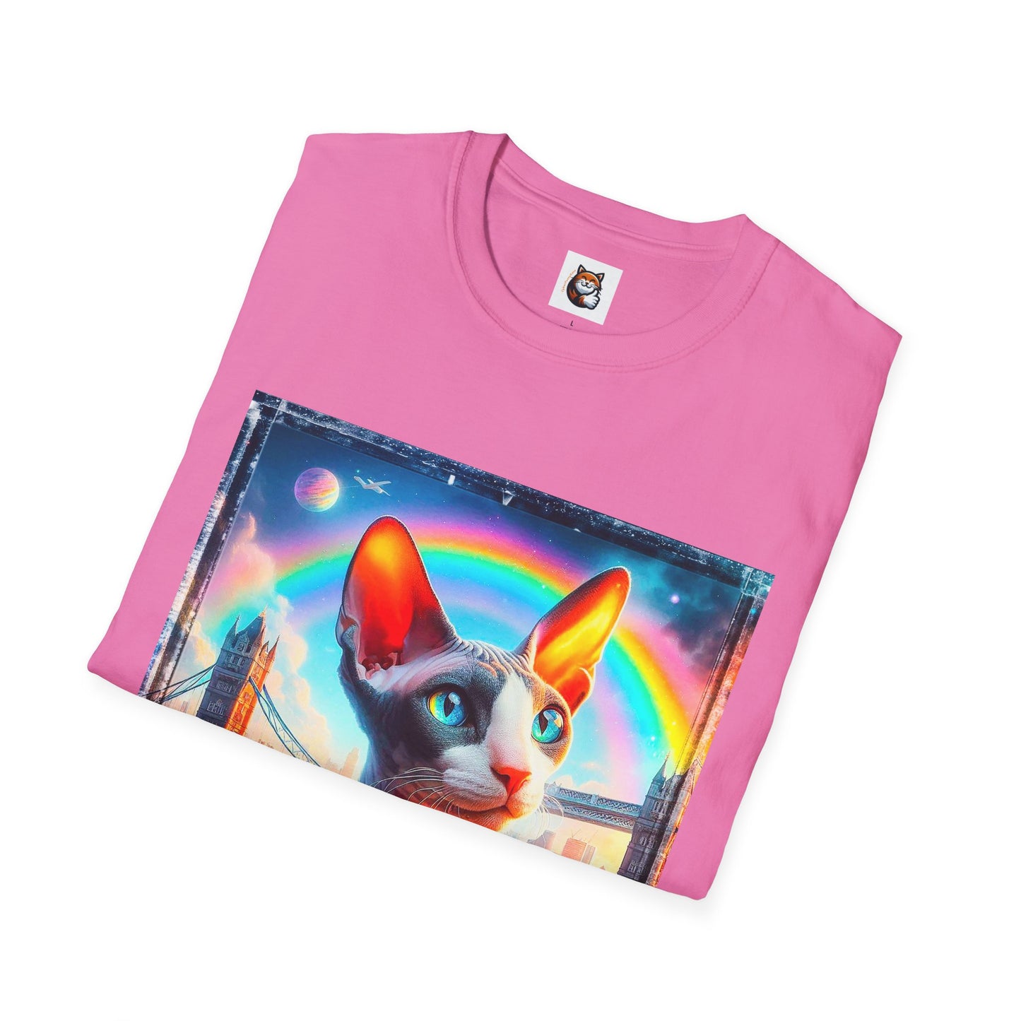 Cornish Rex Cat rainbow bridge T-Shirt